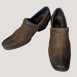 Ankle Boots Size 9 Womens Leather Western Clogs Heels Slip On Loafers Cowboy